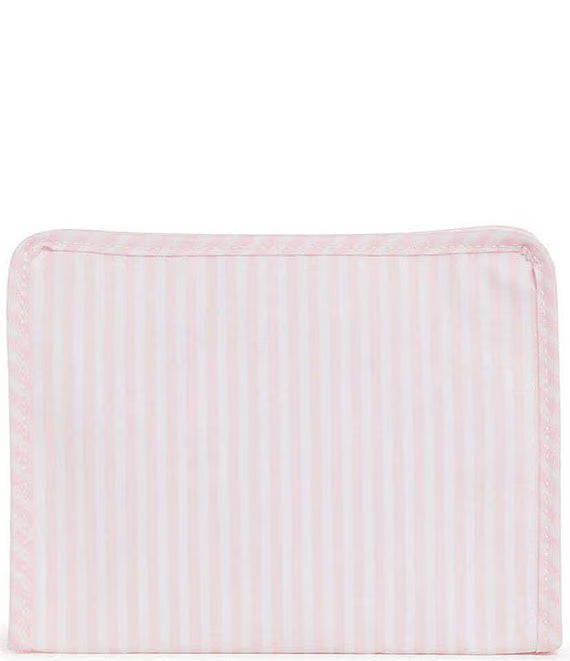Roadie Large Zip Pouch - Pimlico Stripe Pink