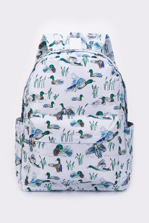 Mallard Duck Backpack- White