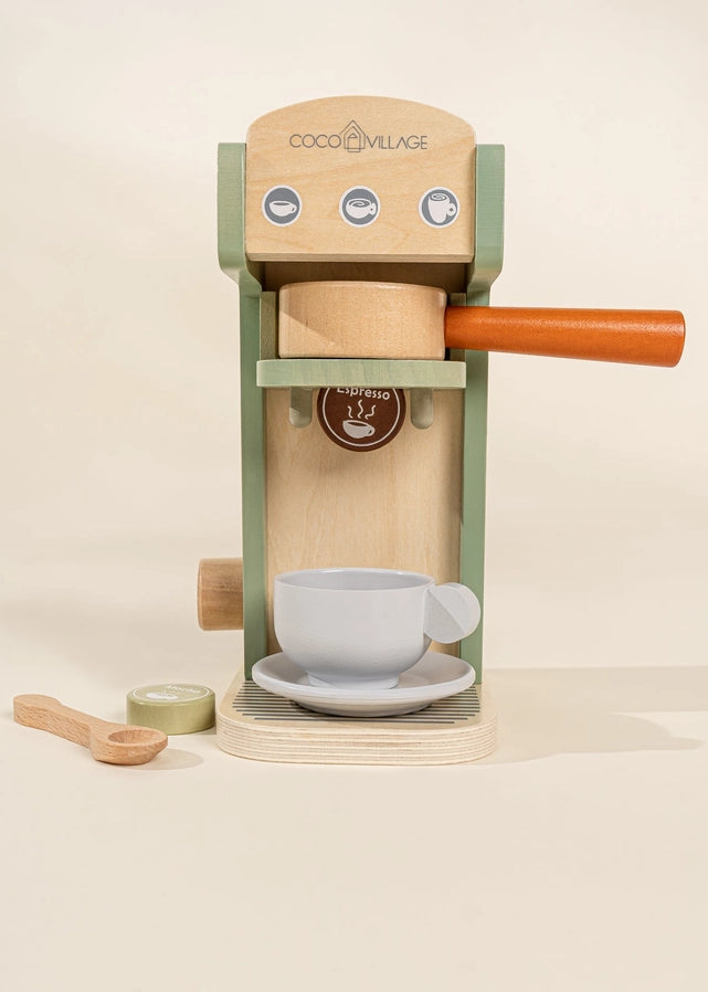 Toddler Wooden Coffee Maker Set