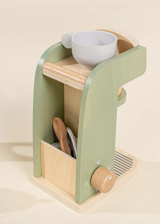 Toddler Wooden Coffee Maker Set
