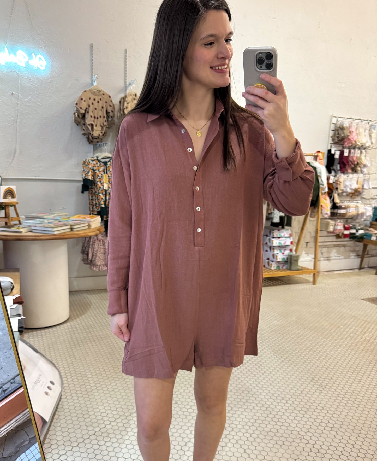 Brick Romper (Lined)
