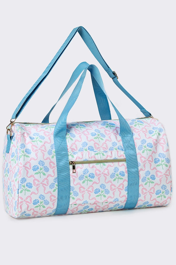 Bow and Blue Duffle Bag