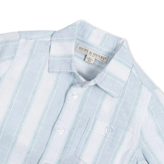 Linen Short Sleeve Button Down Shirt