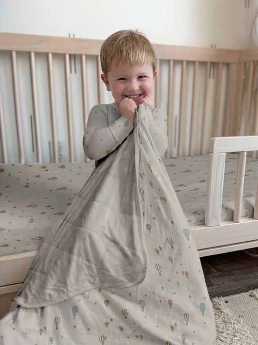 Mini Cloud Blanket: Up Up and Away