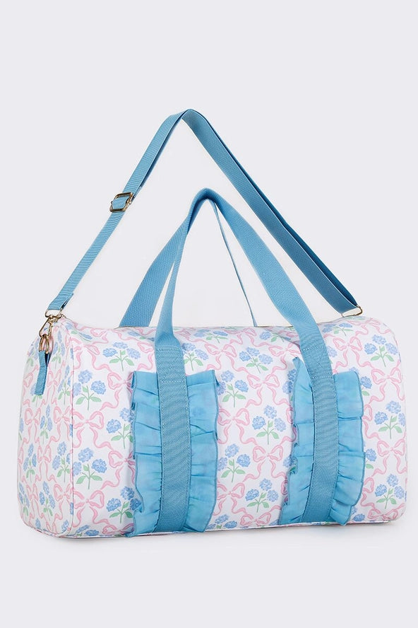 Bow and Blue Duffle Bag