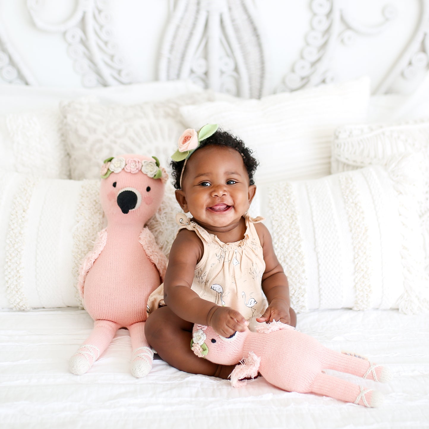 Cuddle and kind Penelope the Flamingo