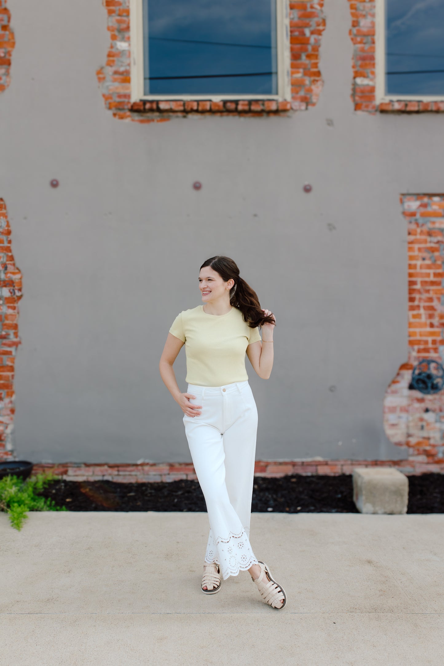 Solid Baby Tee: Yellow Green