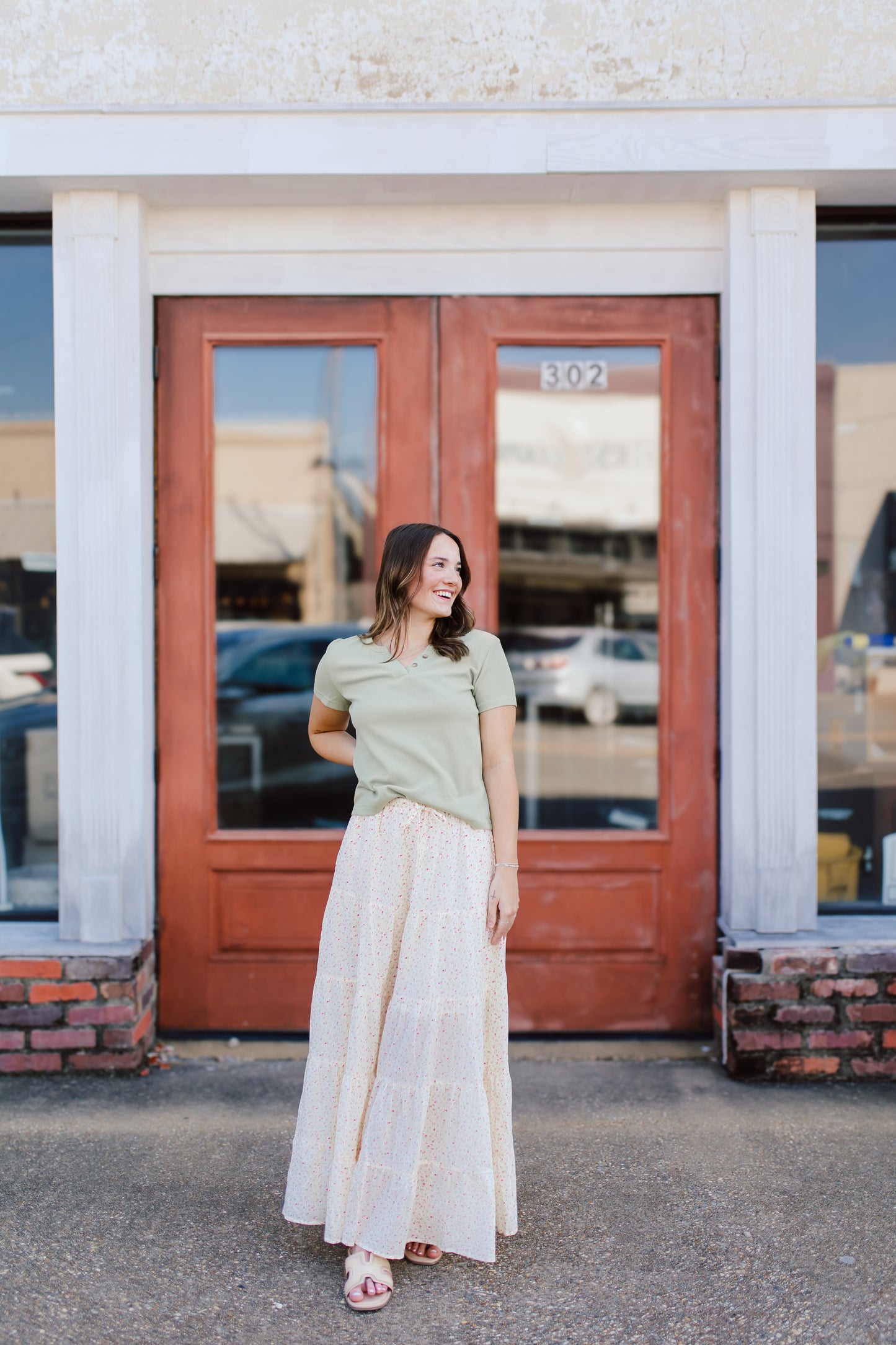 Ditzy Floral Maxi Skirt