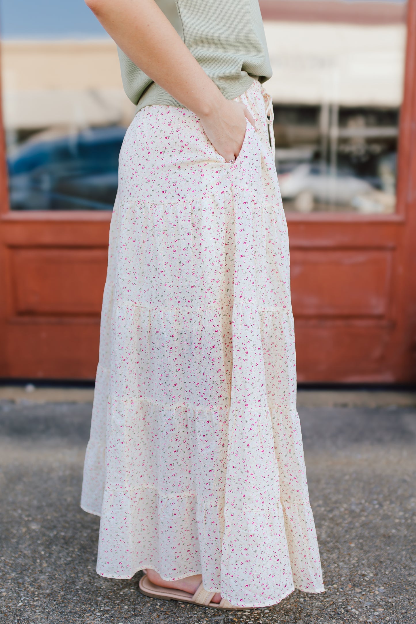 Ditzy Floral Maxi Skirt