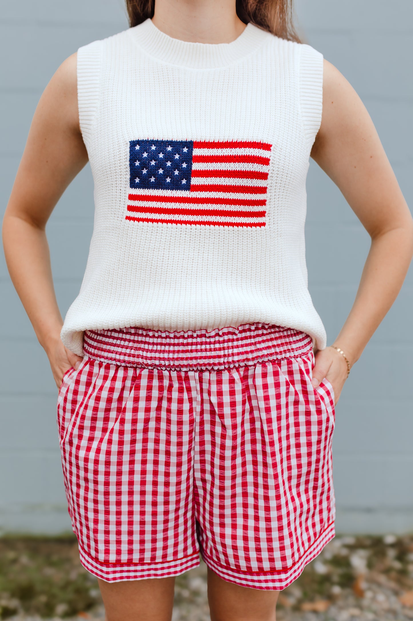 Knit Flag Top