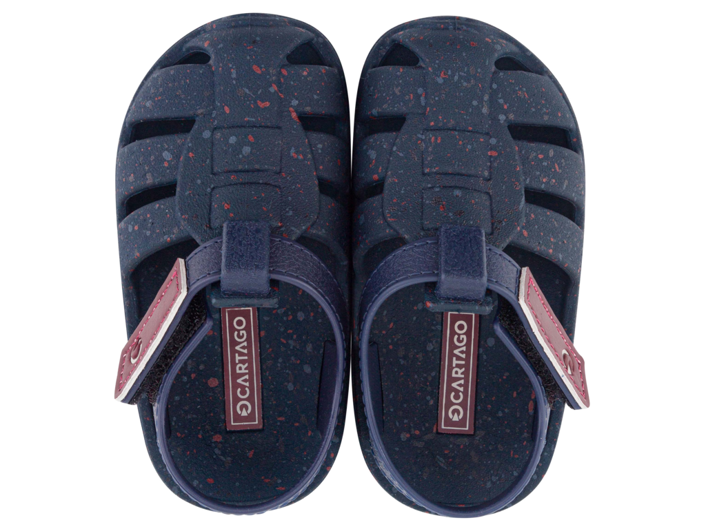 Navy Velcro Sandals
