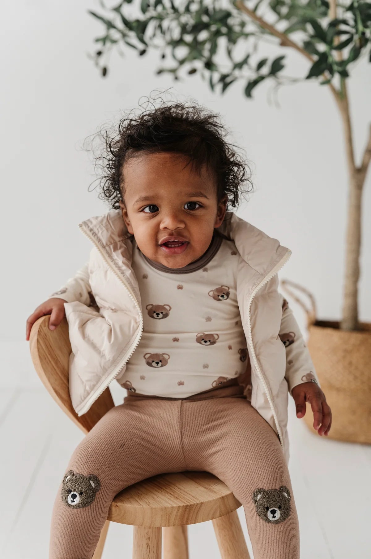 Champagne Puffer Vest