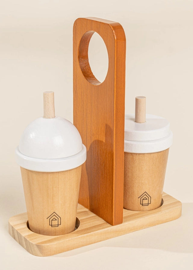 Toddler Wooden Coffee Maker Set
