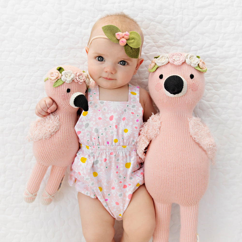 Cuddle and kind Penelope the Flamingo