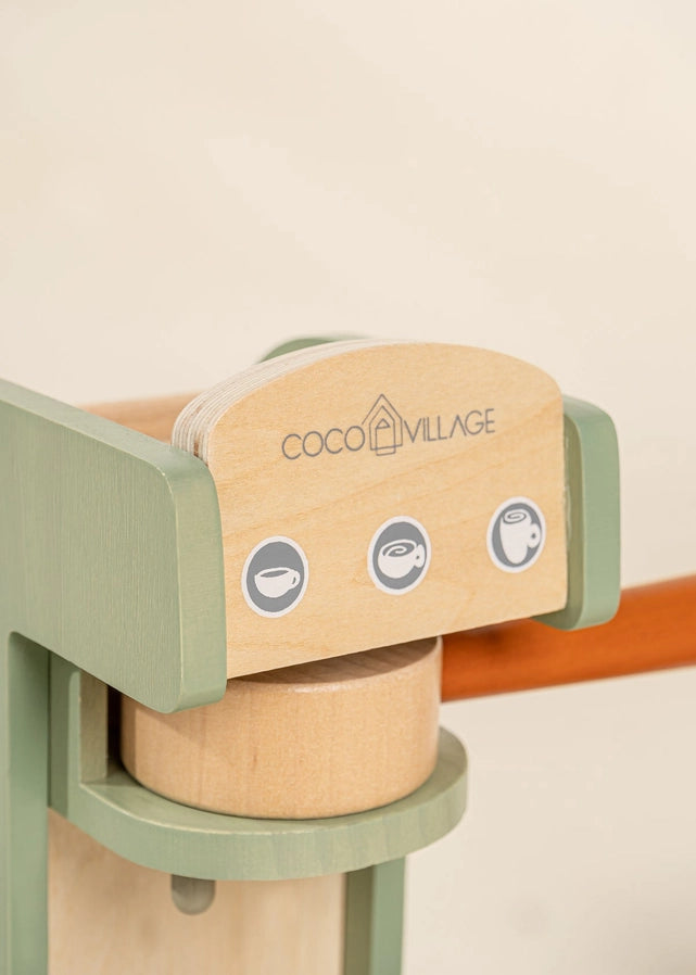 Toddler Wooden Coffee Maker Set
