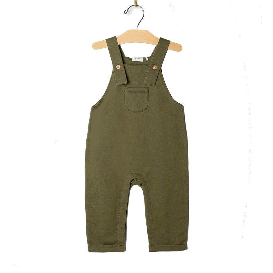 Fleece Overall-Olive