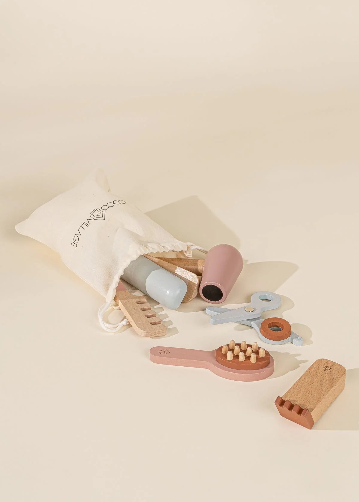 Toddler Wooden Hair Dresser Set
