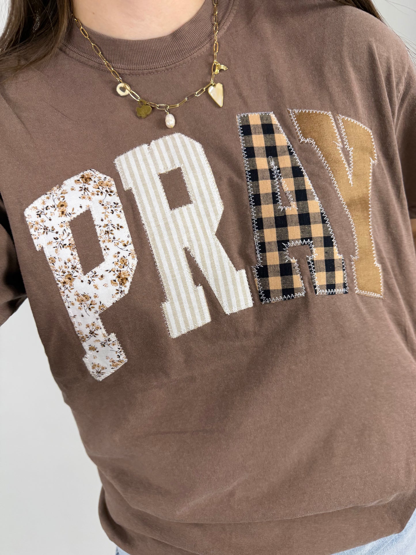 Pray Patchwork Tee