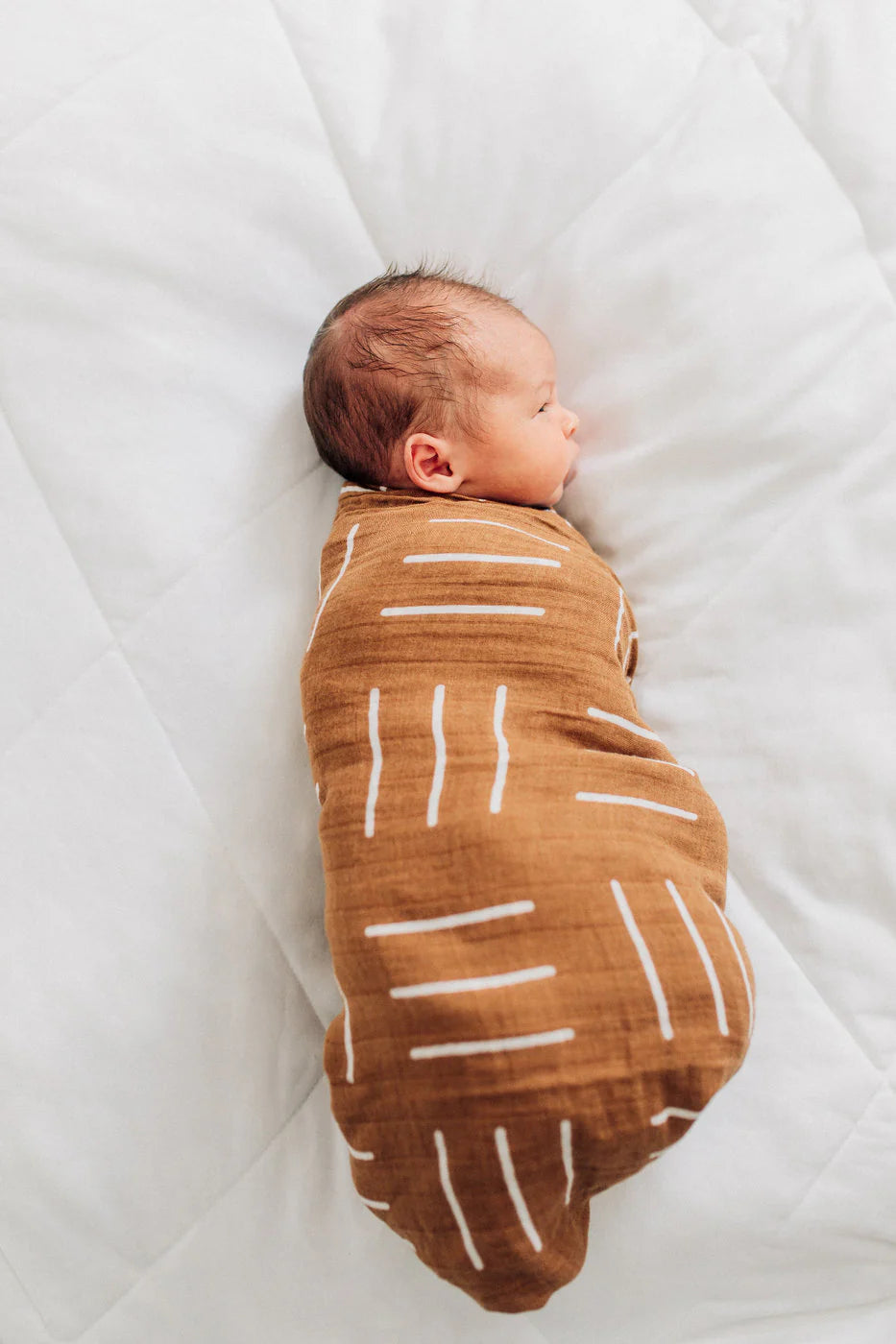Mustad Mudcloth Muslin Swaddle Blanket