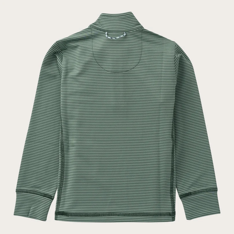Pro Performance 1/4 Zip Pullover Green Stripe