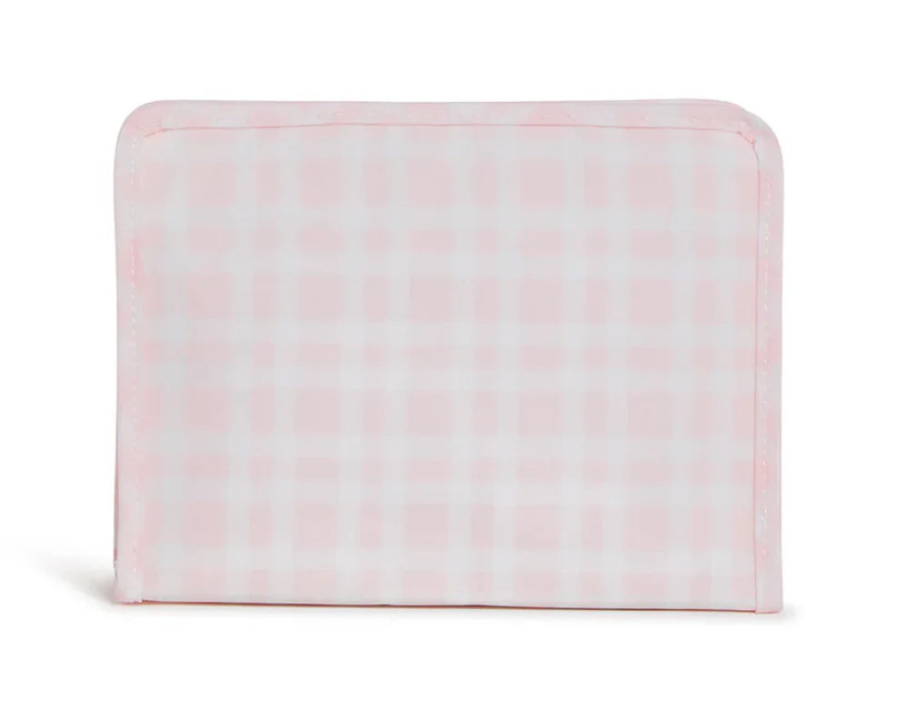 Roadie Large Zip Pouch - Pimlico Plaid Pink