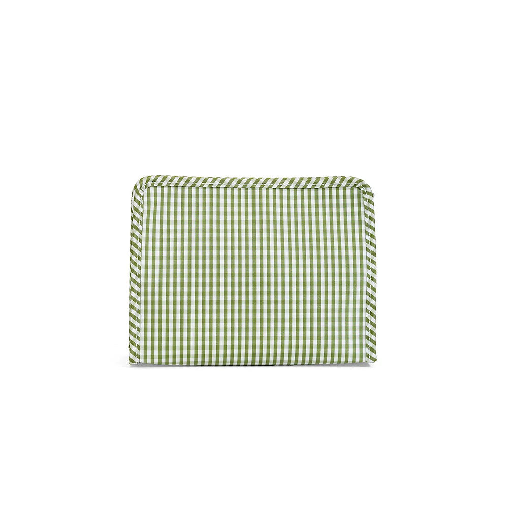 Roadie Medium Zip Pouch - Gingham Moss