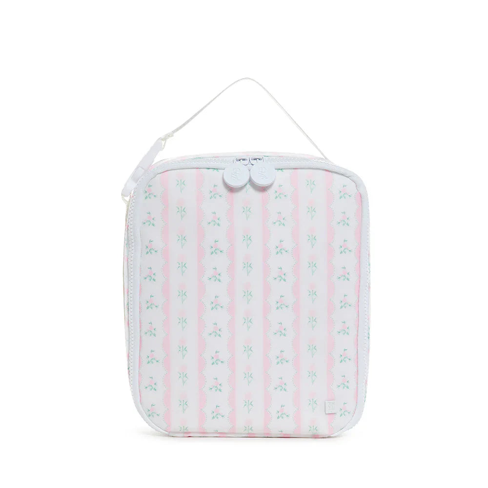 LUNCH BOX Insulated Lunch Bag - RIBBON FLORAL PINK