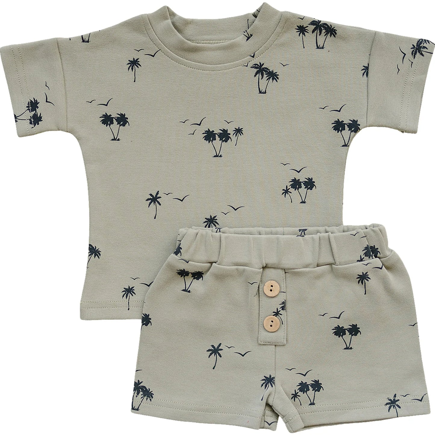 Palm Tree Short Set