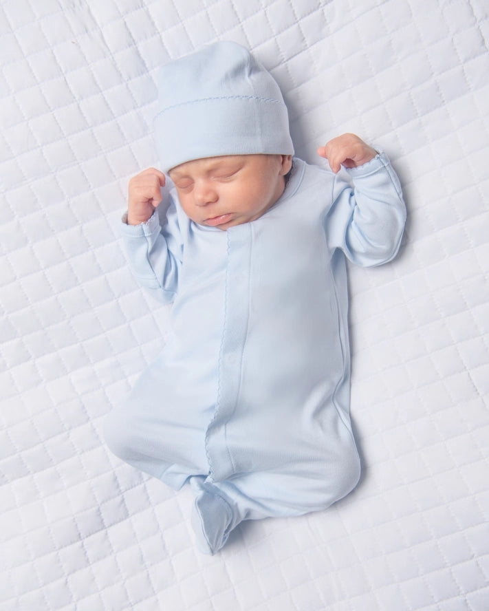 Solid Blue Footie