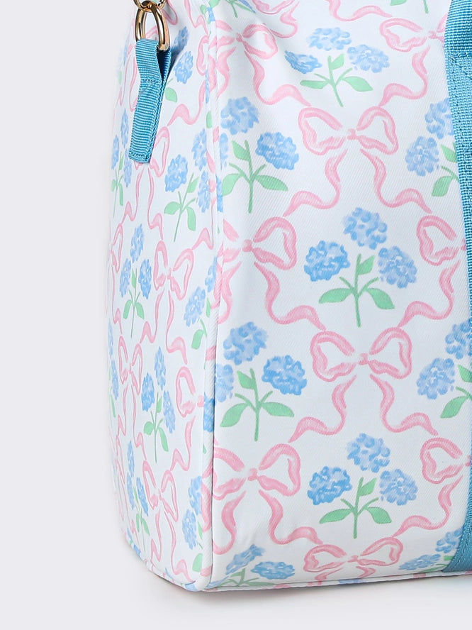 Bow and Blue Duffle Bag
