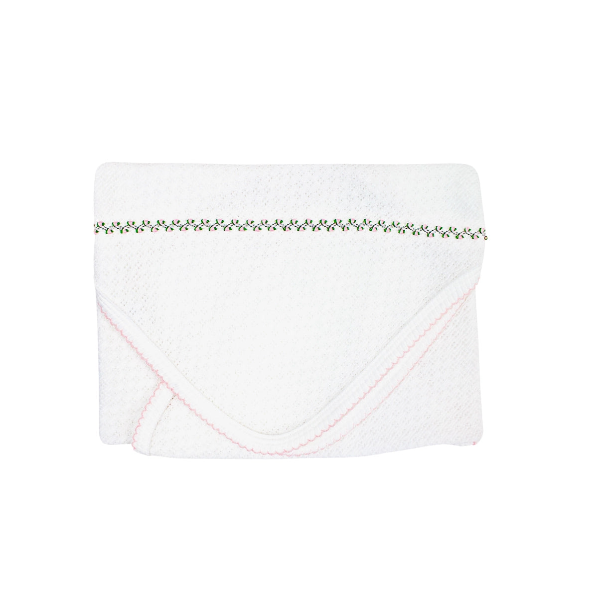 Paty Knit Swaddle Blanket, Ruth Collection: Pink