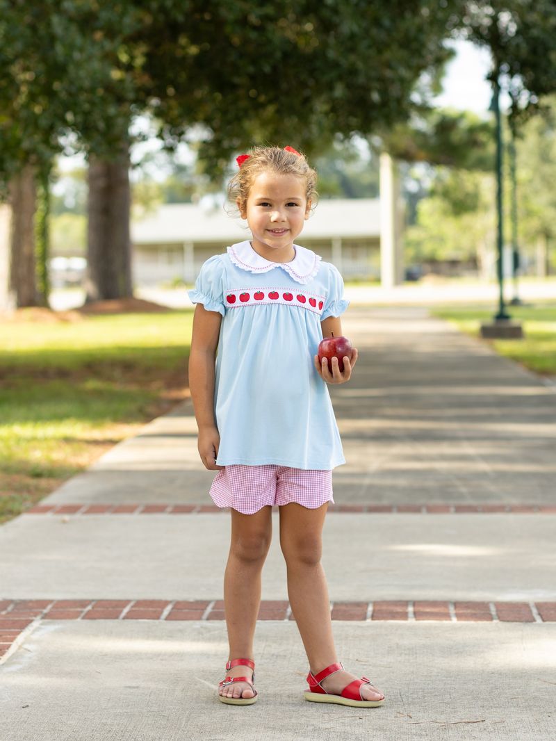 Apple Ribbon Short Set