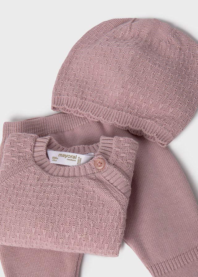 Pink Knit Set- 3 Pieces