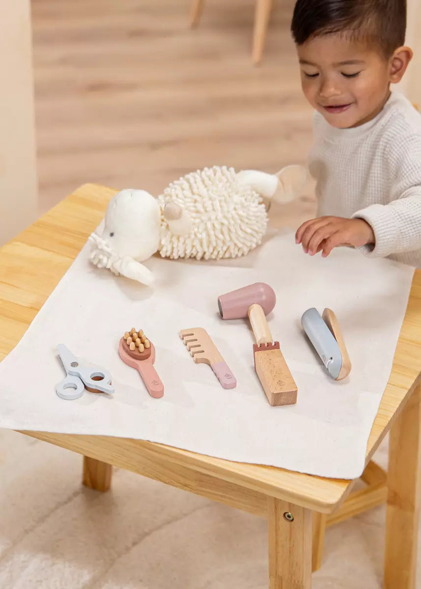 Toddler Wooden Hair Dresser Set