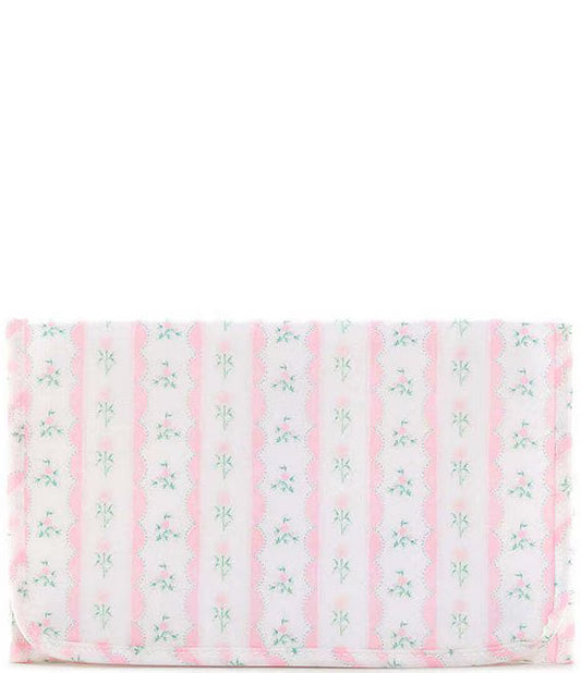 Changing Mat: Pink Ribbon Floral