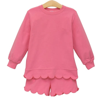 Sophia Scalloped Set- Pink