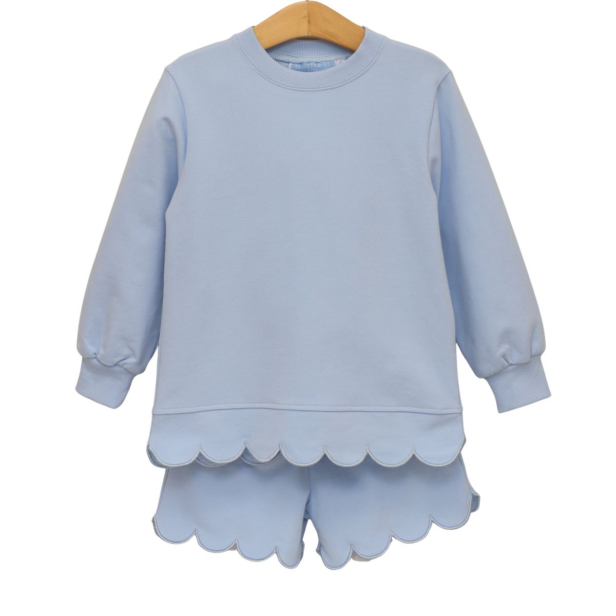 Sophia Scalloped Set- Light Blue