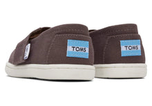 Load image into Gallery viewer, TOMS Tiny Alpargata Grey Canvas Toddler Shoe

