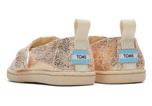 Load image into Gallery viewer, TOMS Tiny Alpargata Gold Foil Toddler Shoe
