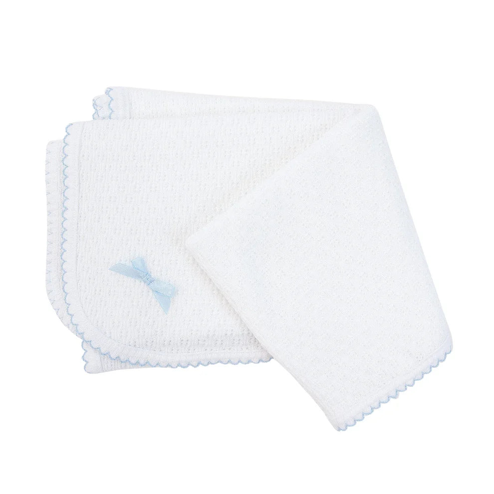 Paty Knit Swaddle Blanket - White