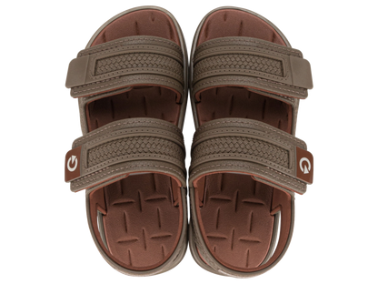 Kids Brown Velcro Sandals