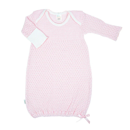 Knit Overlap Shoulder Gown: 2 COLORS