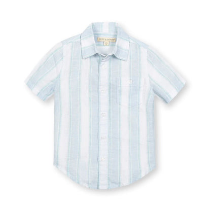 Linen Short Sleeve Button Down Shirt