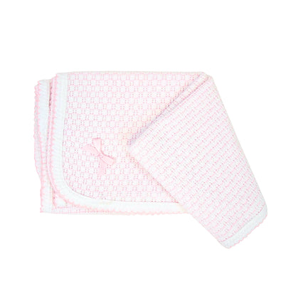 Paty Knit Pinstripe Swaddle Blanket
