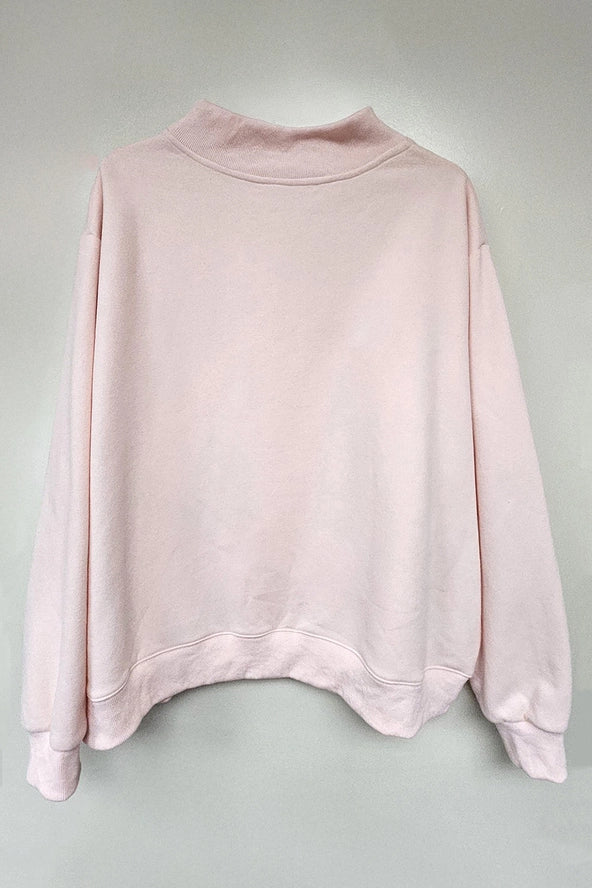 Blessed Embroidered Mockneck Sweatshirt