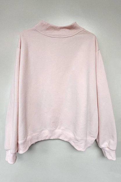 Blessed Embroidered Mockneck Sweatshirt