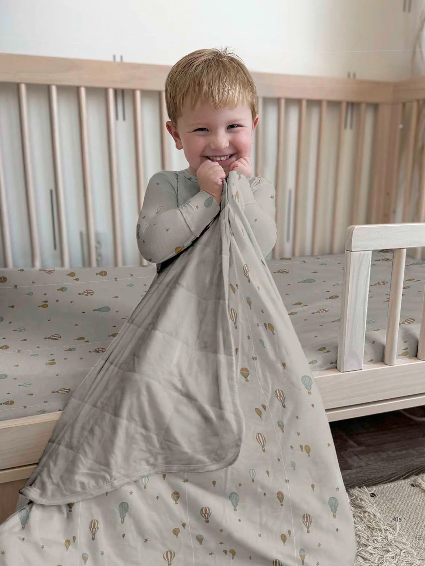 Mini Cloud Blanket: Up Up and Away