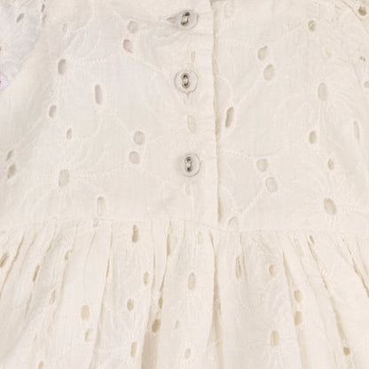 Lily Schiffli Floral Baby Girl Dress & Bloomer (Organic)