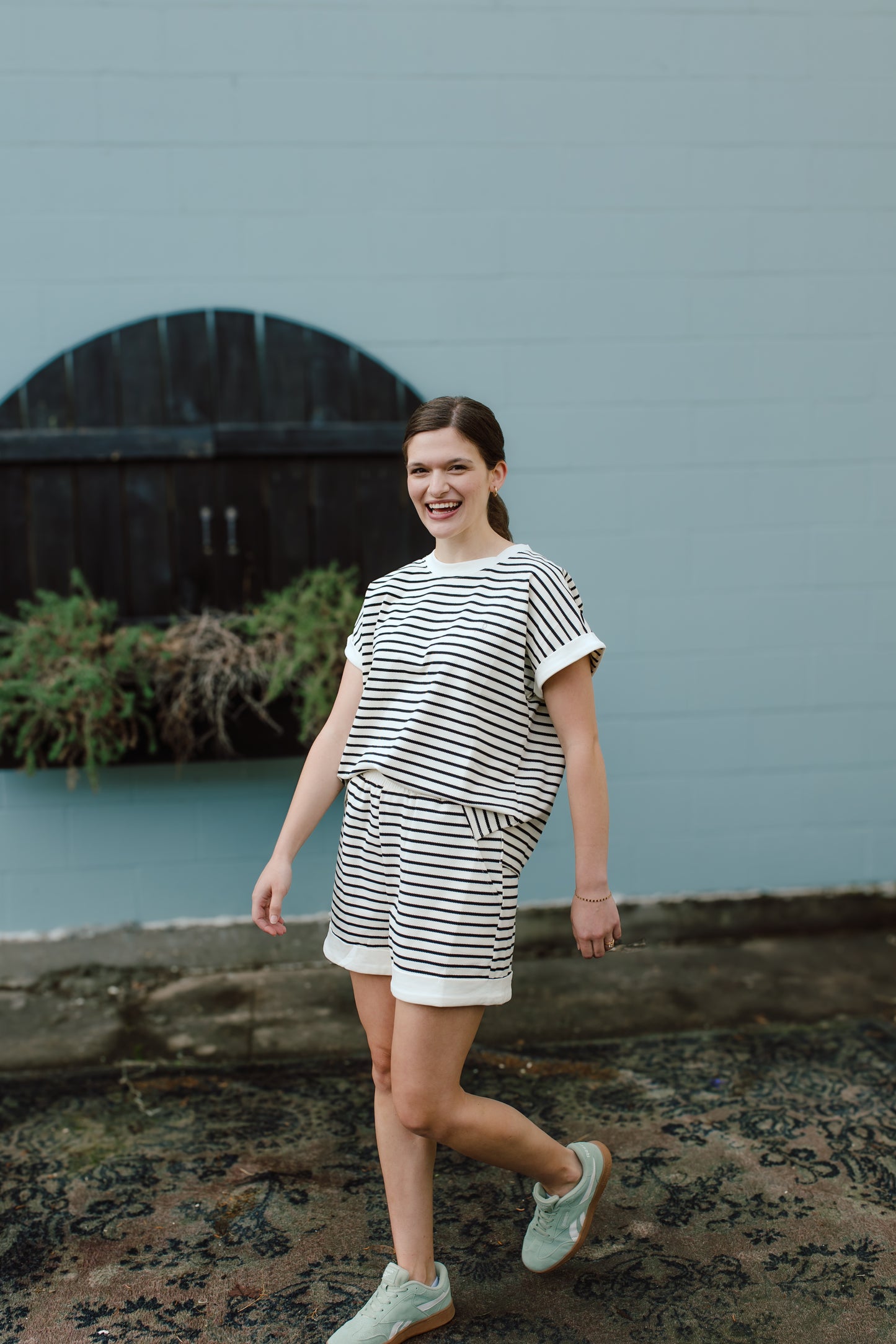 B and W Striped Set
