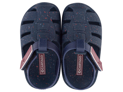 Navy Velcro Sandals